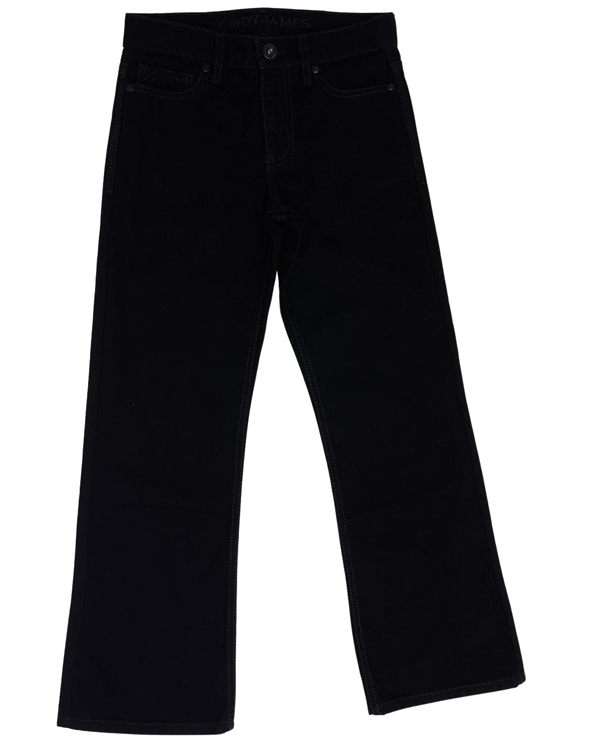 Cody James Boys' 8-20 Night Rider Rigid Relaxed Bootcut Jeans - Black | Durable Denim Pants for School, Play & Everyday Wear