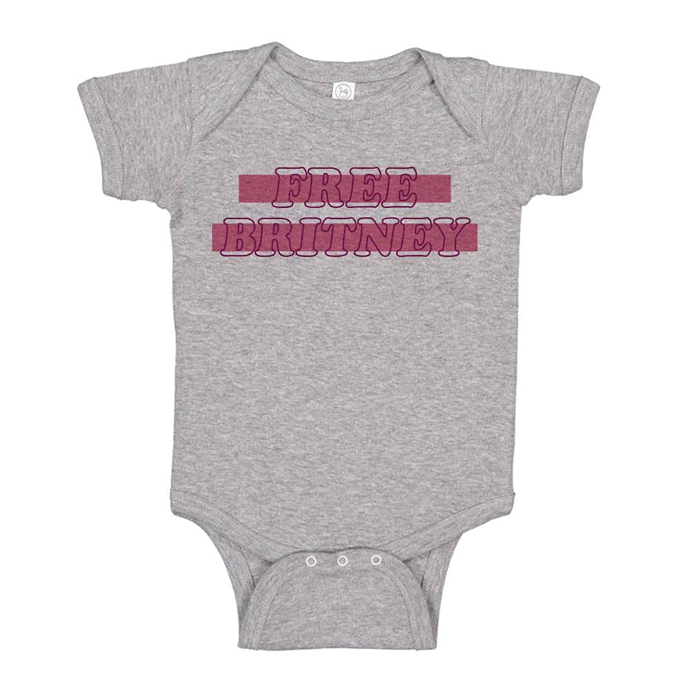 TATY Kids Free Britney Baby Infant Bodysuit - Soft Cotton Onesie for Newborns & Toddlers - Perfect for Playdates, Photo Shoots & Everyday Wear