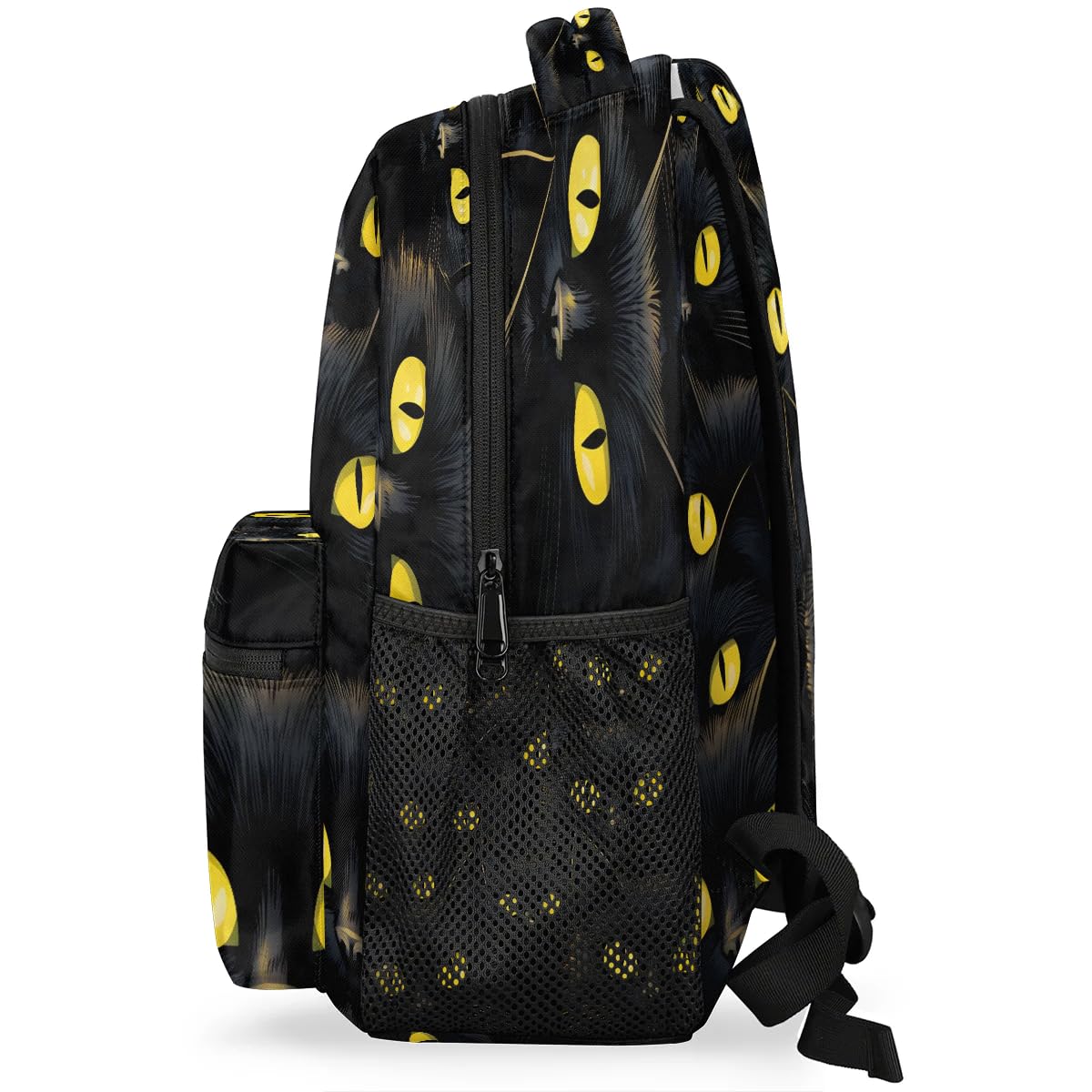 Pardick Black Cat Eyes Backpack for Girls & Boys - Waterproof Travel & School Backpack with Laptop Compartment & Multiple Pockets | Perfect for Teens, Kids, College Students & Daily Commute