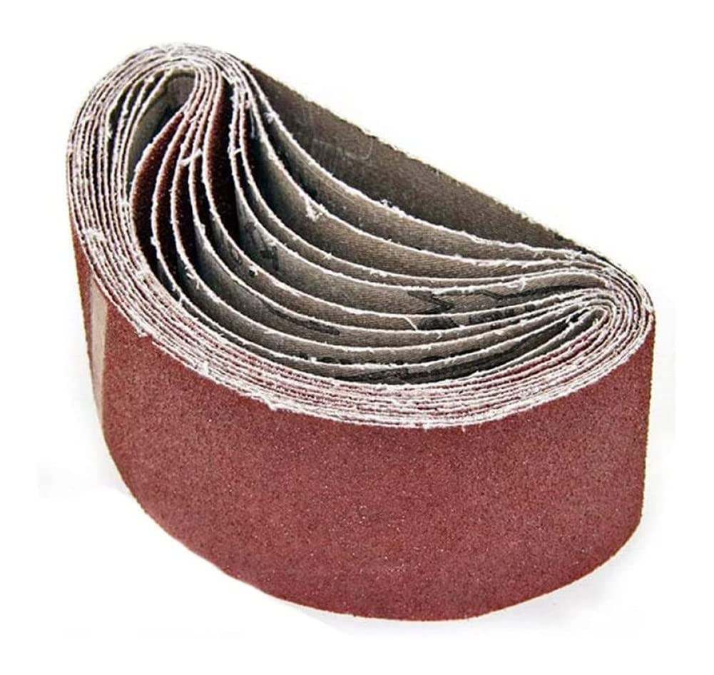 5pcs 3x18 Inch Aluminum Oxide Sanding Belts 75x457mm - Grit 120 Abrasive Belt for Woodworking, Metal & DIY Projects - Compatible with Belt Sanders & Power Tools