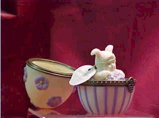 Sweet Violet Box Snowbunnies Figurines - Handmade Ceramic Bunny Decor for Home, Christmas & Winter Display - Perfect for Shelf, Mantel & Holiday Table Centerpiece