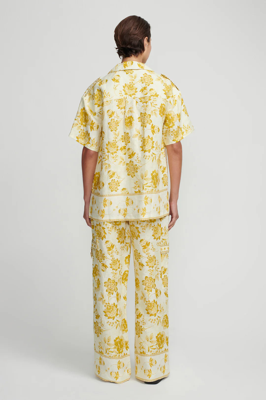 ESME Oversized Shirt in Golden Nectar - Women's Loose Fit Casual Blouse for Work, Date Night & Everyday Wear