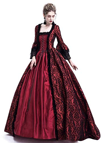 18th Century Rococo Ball Gown - Victorian Masquerade Costume for Women | CountryWomen | Elegant Historical Dress for Cosplay, Renaissance Fairs & Themed Parties