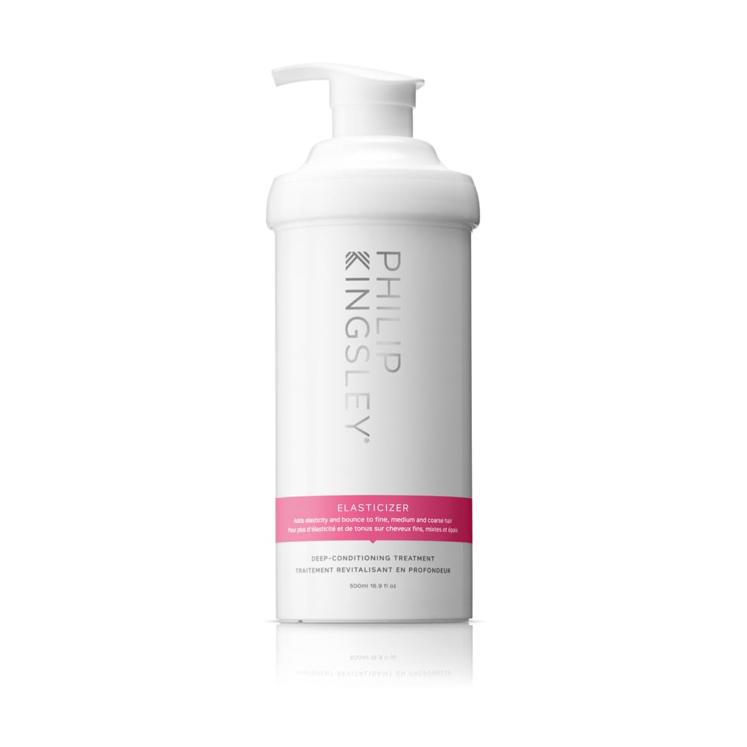 PHILIP KINGSLEY Elasticizer Deep Conditioning Hair Mask - 16.9oz Repair Treatment for Dry, Damaged & Frizzy Hair - Hydrates, Adds Shine & Reduces Breakage - Pre-Shampoo Therapy for All Hair Types - Perfect for Salon-Quality Hair Care at Home