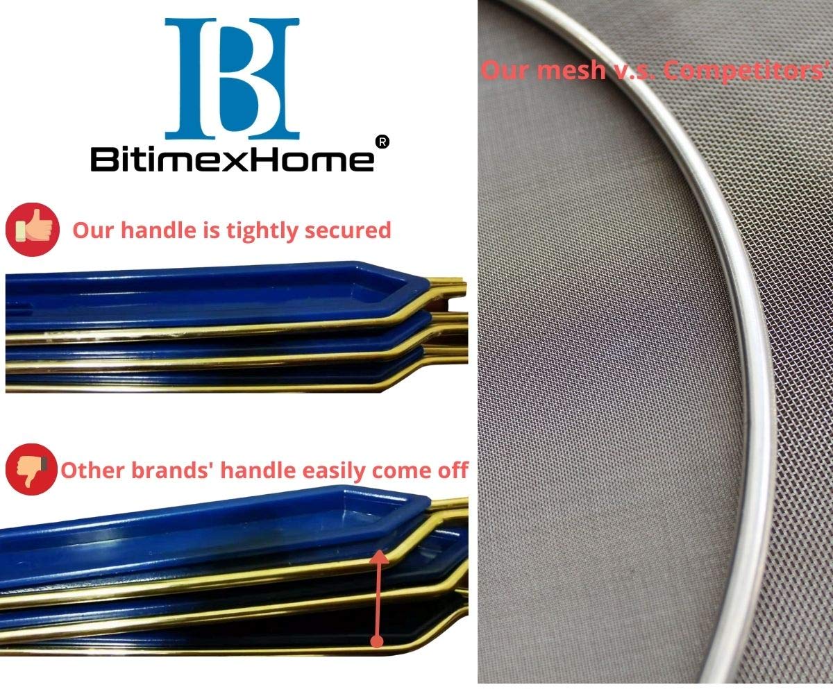 Premium Stainless Steel Grease Splatter Screen Set (8