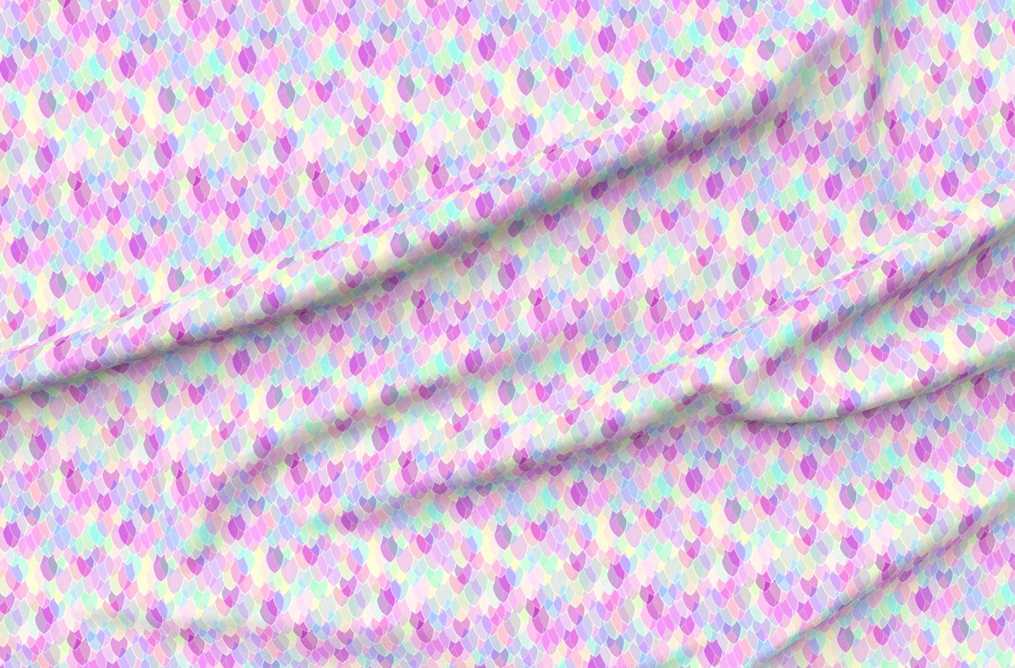 Rainbow Dragon Scales Fantasy Printed Minky Fabric by The Yard - Soft Plush Fabric for Sewing Baby Blankets, Quilt Backing & DIY Projects - Perfect for Nursery Decor, Costume Making & Fantasy Themed Crafts