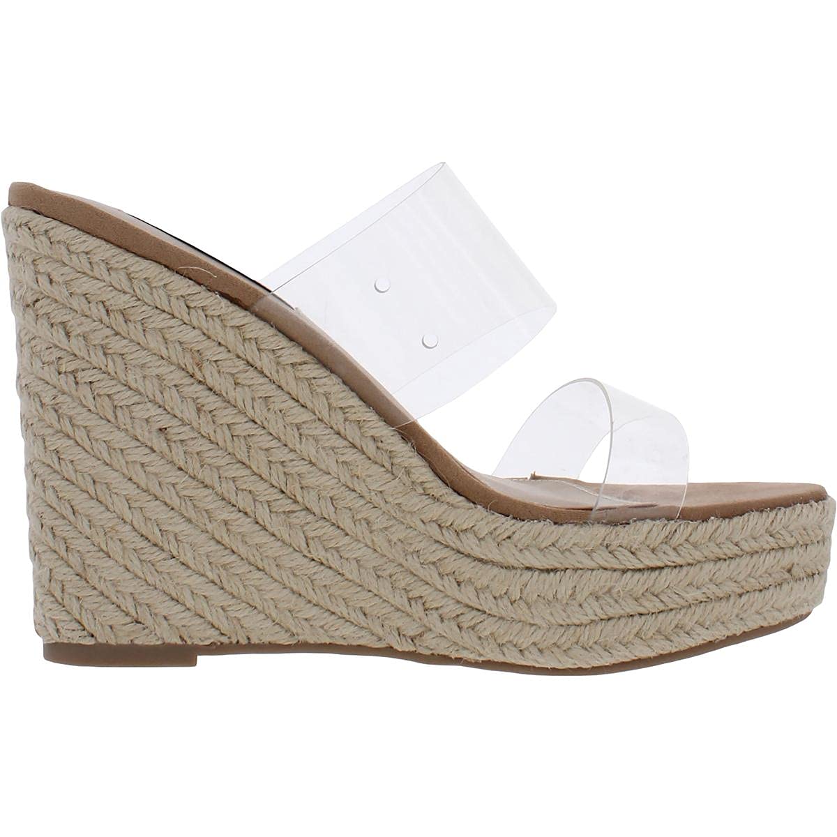 Steve Madden Women's Sunrise Wedge Sandals - Comfortable Jute-Wrapped Wedge Heel with Padded Footbed, Open-Toe Design for Summer Beach & Casual Outings