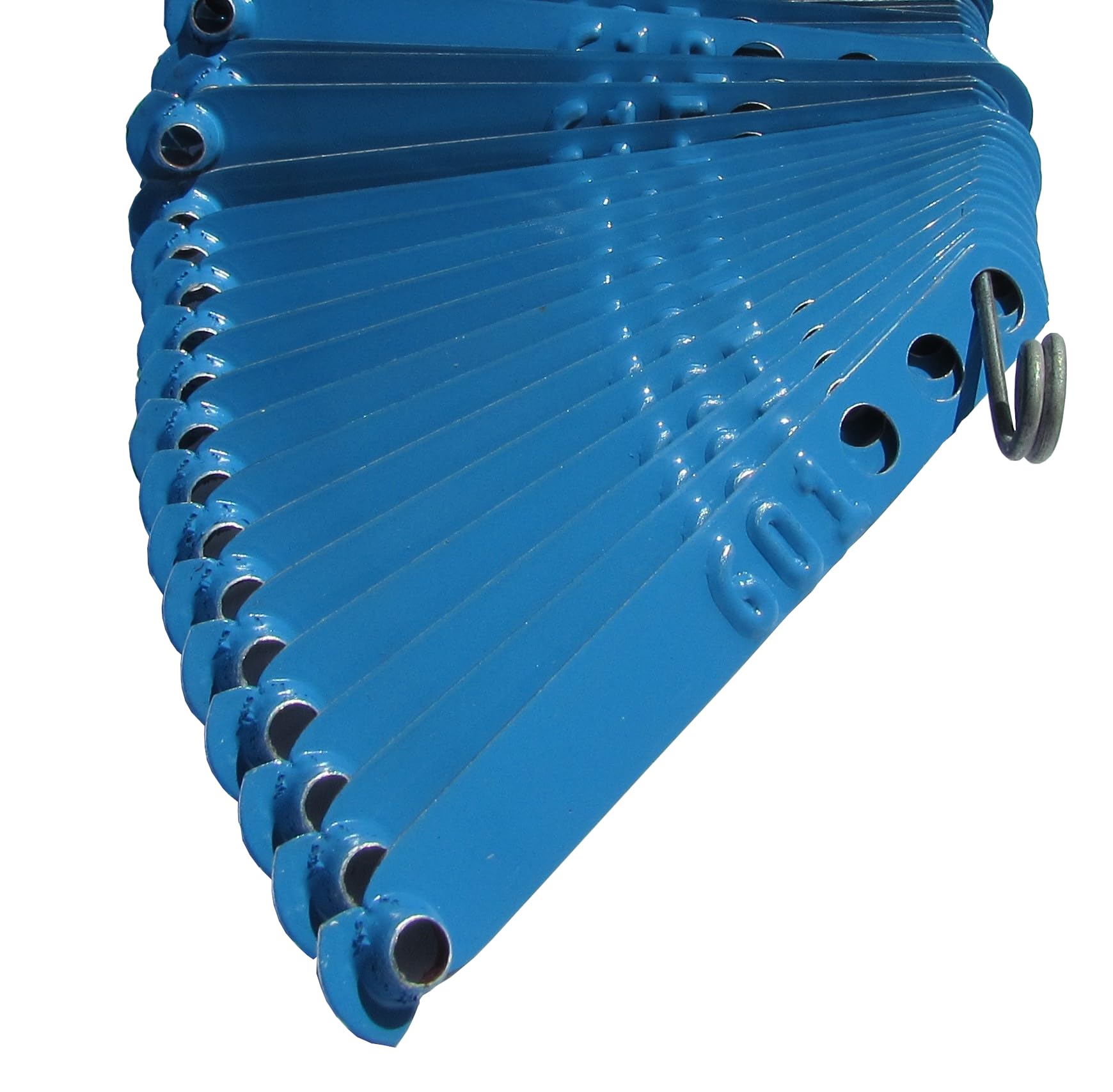 Custom Stamped Aluminum Poultry Leg Bands for Chickens, Ducks, Pheasants & Peacocks - 900 Light Blue Leg Rings for Bird Identification | Farm, Hatchery & Aviary Use