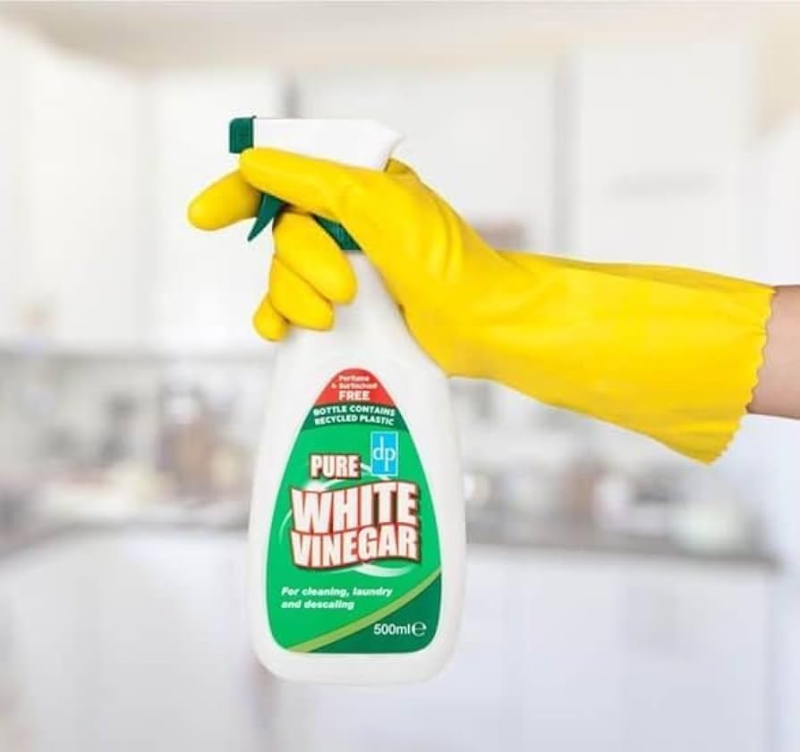 500ml Undiluted White Vinegar Spray - 45% Pure Vinegar for Oven, Window & Surface Cleaning | Multi-Purpose Cleaning Solution for Kitchen, Bathroom & Home