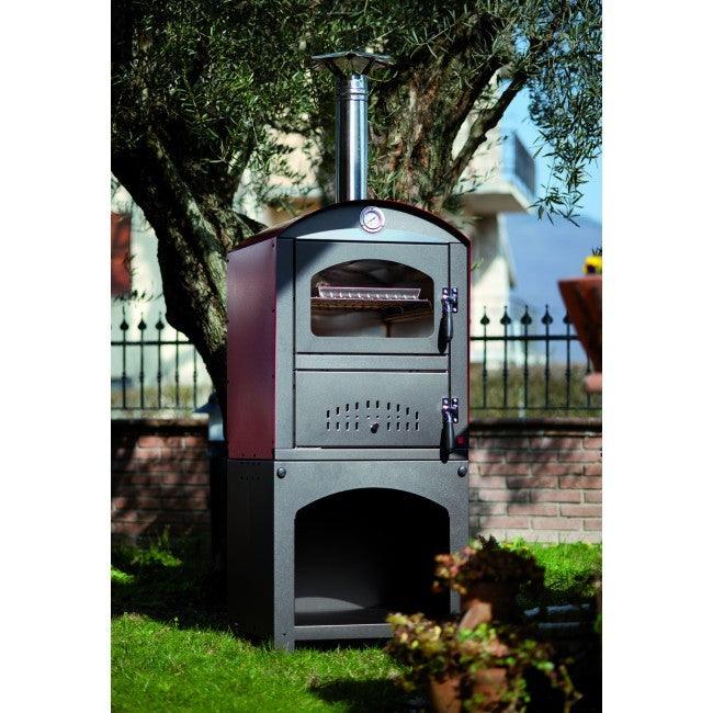 Premium Clementi PICCOLO GIOIELLO Stainless Steel Wood-Fired Pizza Oven - Outdoor Cooking, Backyard Entertaining & Authentic Italian Pizza Making