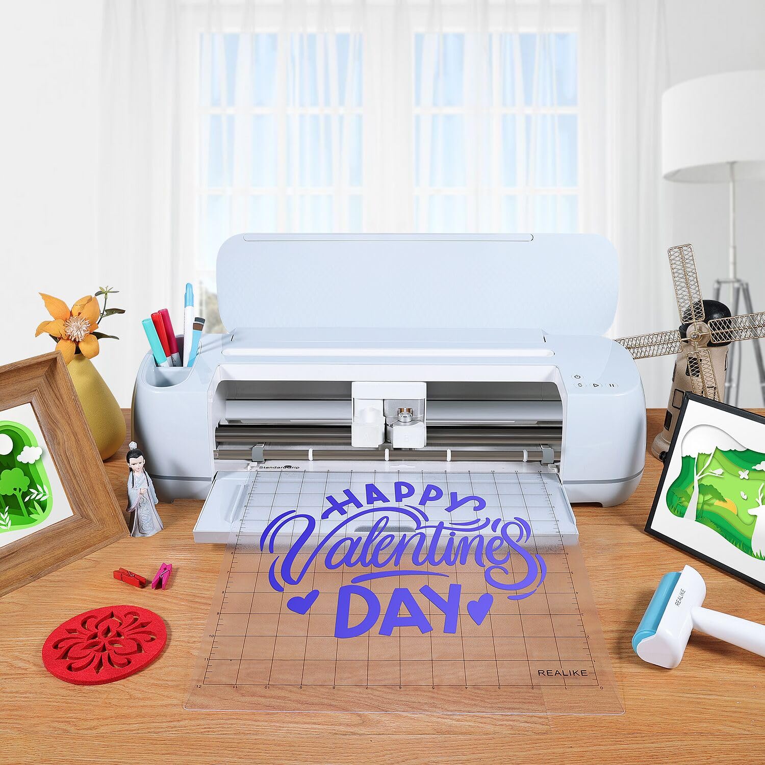 12x12 Self-Healing Cutting Mat for Cricut Maker 3/Maker/Explore 3/Air 2/Air/One - Non-Slip Gridded Adhesive Craft Mat with StandardGrip 3 Mats - Perfect for Vinyl Cutting, Scrapbooking & DIY Craft Projects