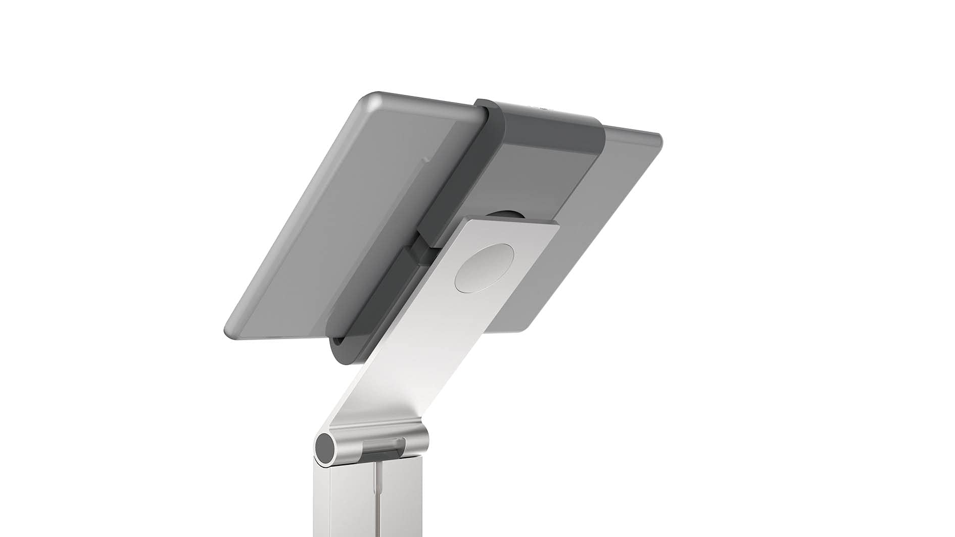 Premium Aluminum Tablet Floor Stand - Anti-Theft Lockable & 360° Rotatable | Universal Stand for 7-13