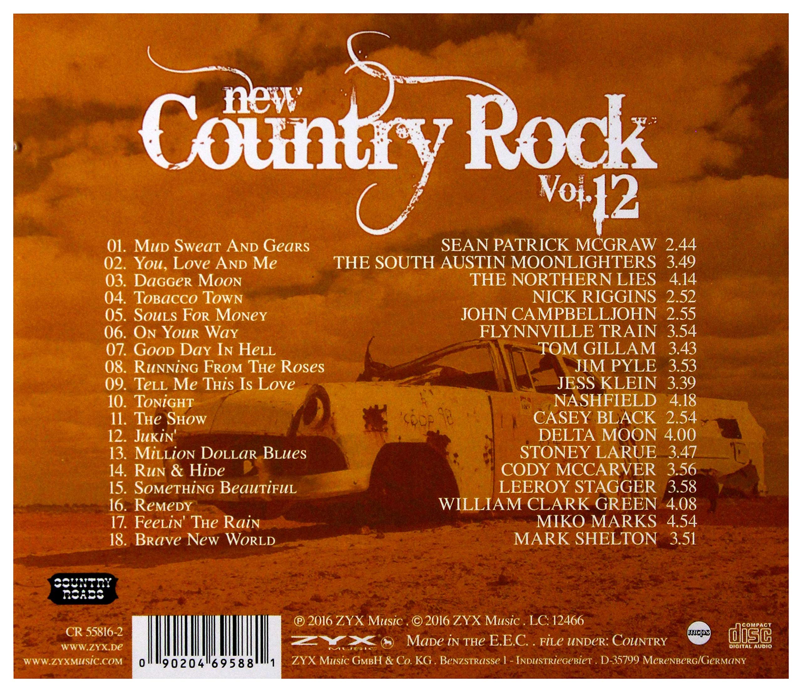 New Country Rock 12 - Premium Quality Rock Music Album for Country Lovers | Perfect for Road Trips, Parties & Relaxation