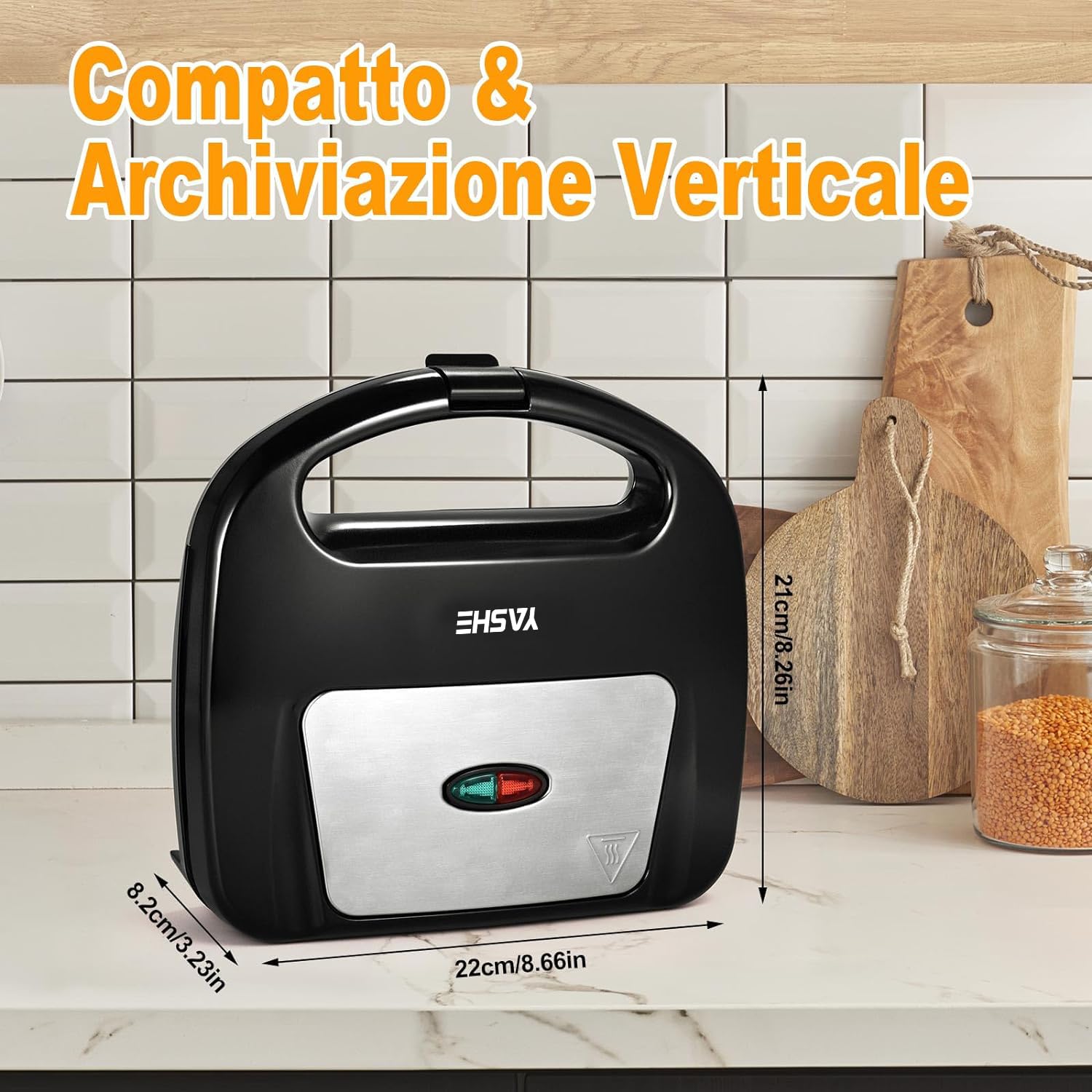 Non-Stick Electric Waffle Maker 750W - Automatic Temperature Control, LED Indicators, BPA-Free (Black) - Perfect for Breakfast, Brunch & Family Gatherings