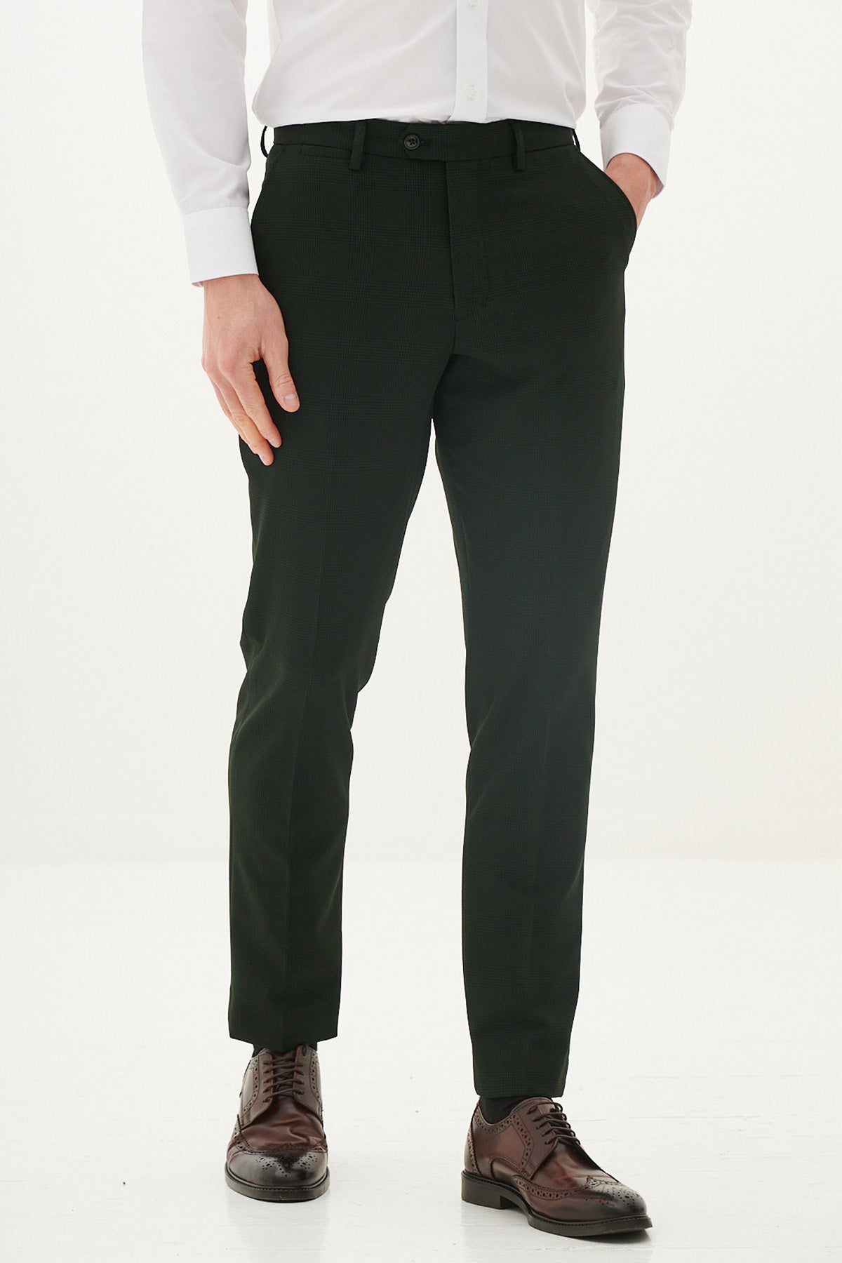 BROMLEY Olive Green Check Suit - Official Cardiff City F.C. Collection (As Worn By Karlan Grant) | Perfect for Match Days, Weddings & Formal Events