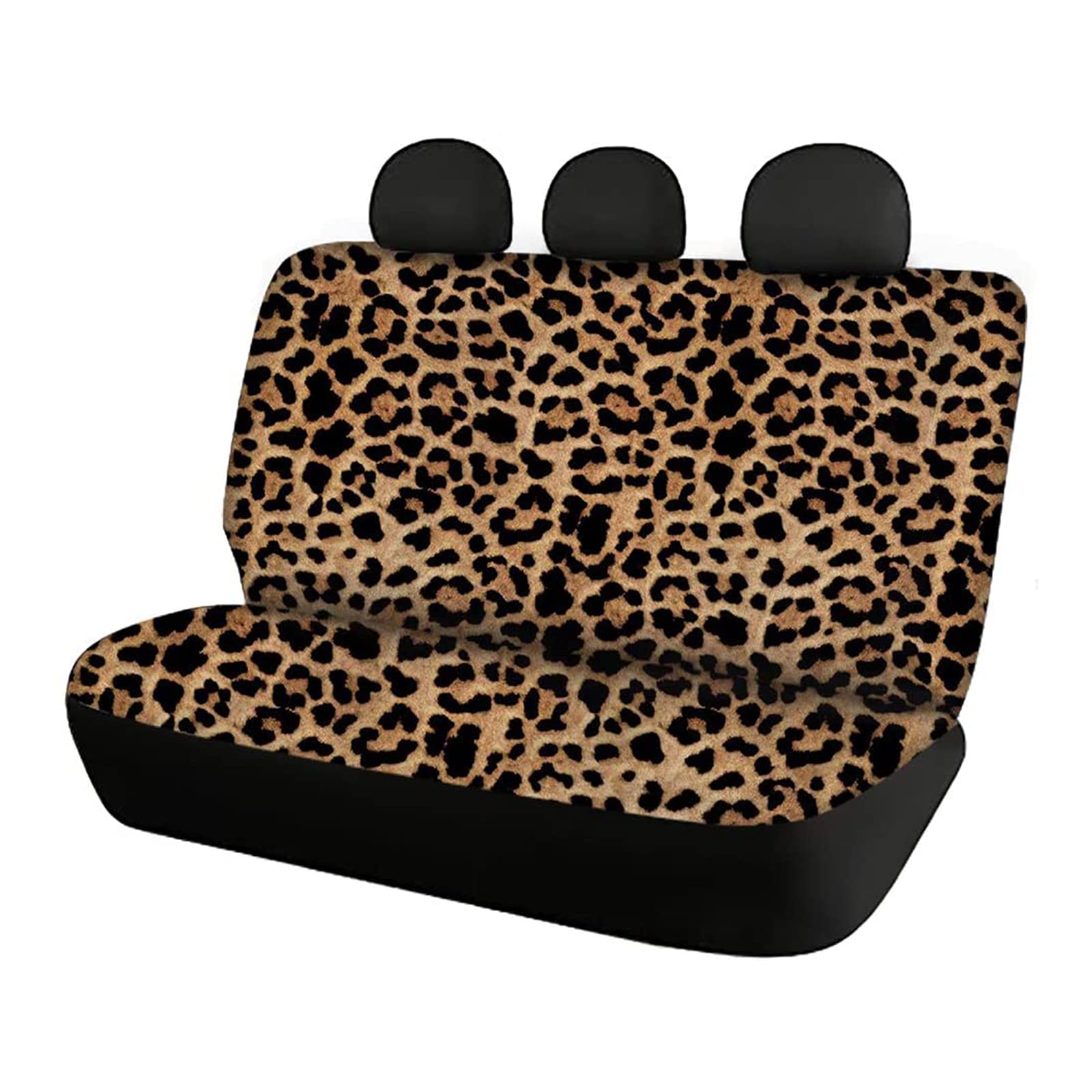 Jeiento Leopard Print Car Seat Covers - Full Set of 2 Cheetah Pattern Backrest Protectors | Waterproof Pet-Friendly Vehicle Seat Covers for Cars, SUVs & Trucks | Perfect for Road Trips, Pet Travel & Interior Protection