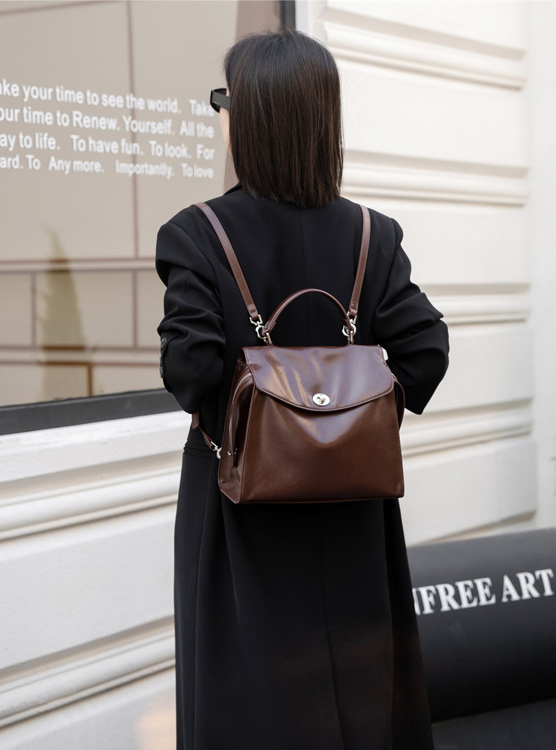 Stylish & Trendy Small Flap Backpack for Women - Perfect for Travel, Work & Everyday Use