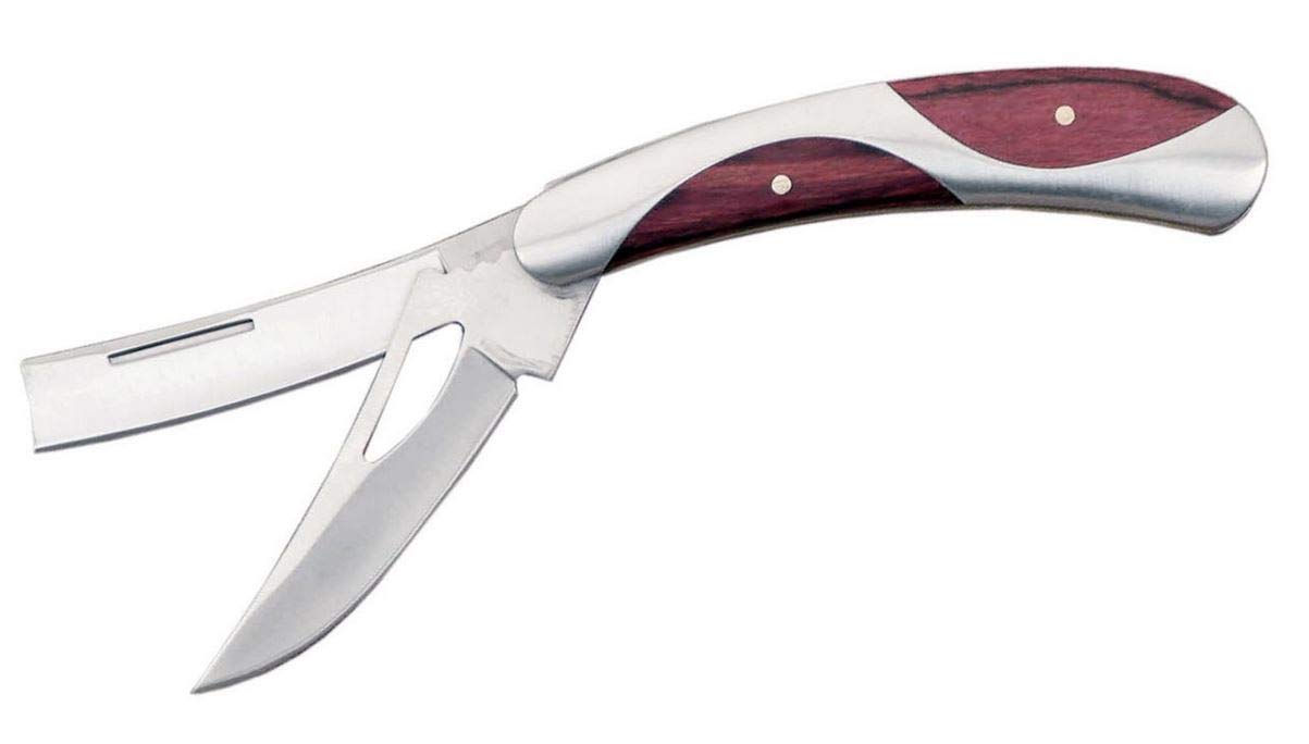 SZCO Supplies Premium Stainless Steel Twin Cut Knife - Sharp & Durable Hunting, Camping & Outdoor Survival Tool