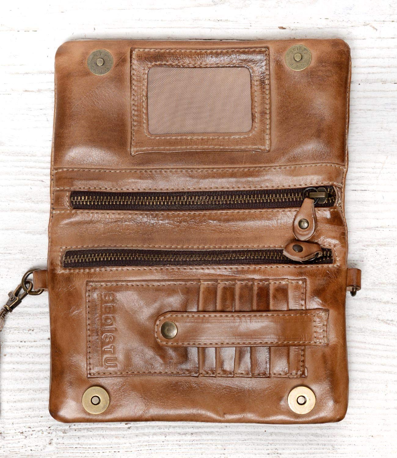 Bed|Stu Women's Cadence Genuine Leather Wallet - Crossbody Purse & Clutch Bag for Everyday Use, Travel & Night Out