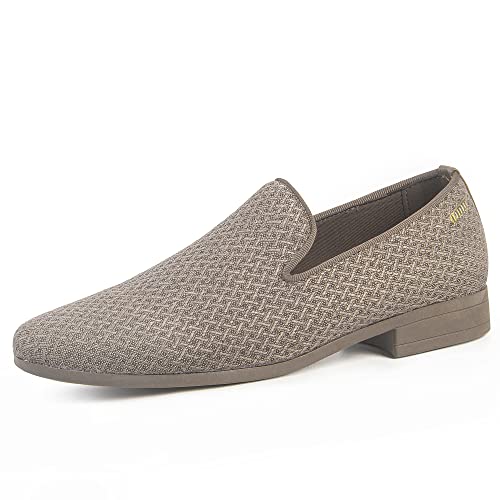 ALLY UNION Men's Dress Loafers - Slip-On Penny Smoking Shoes for Wedding, Party & Formal Occasions - Comfortable & Stylish Business Casual Footwear