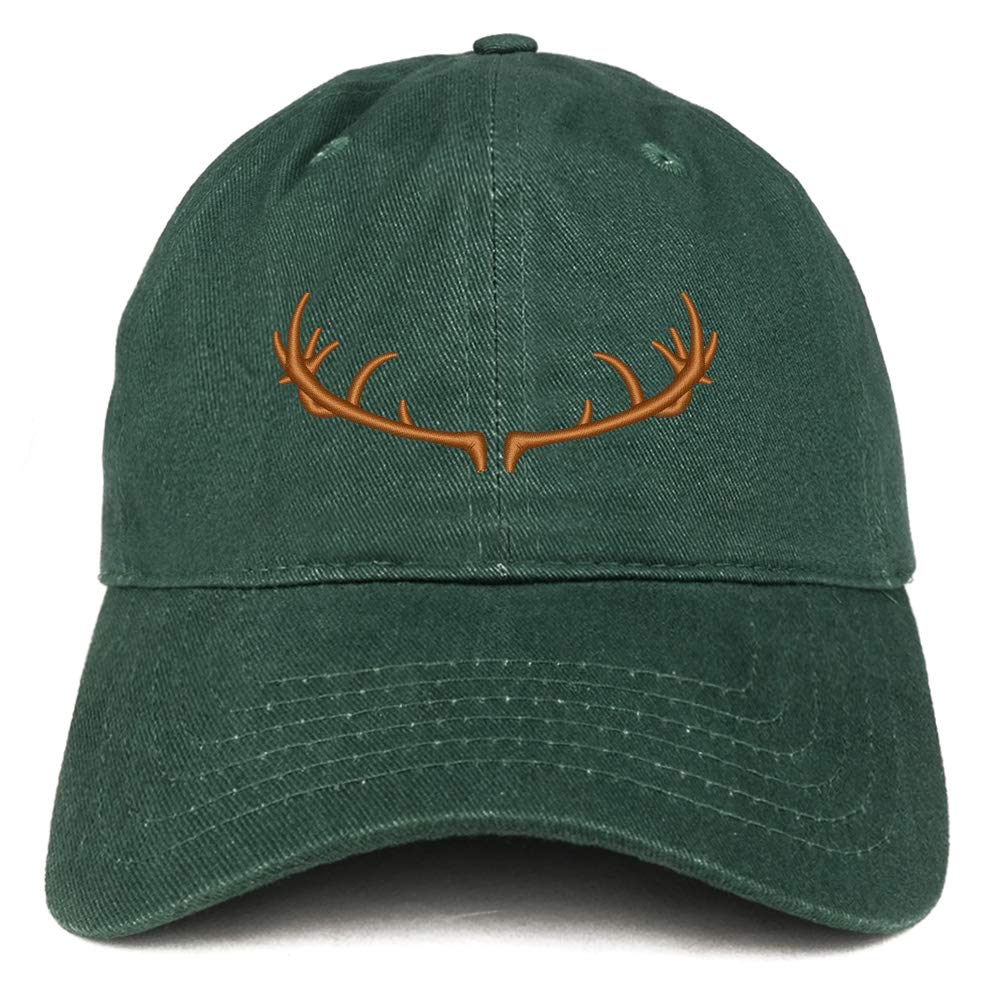 Stylish Deer Horn Embroidered Brushed Cotton Cap for Men & Women - Soft Comfortable Baseball Hat for Outdoor Activities, Hiking, and Fashion