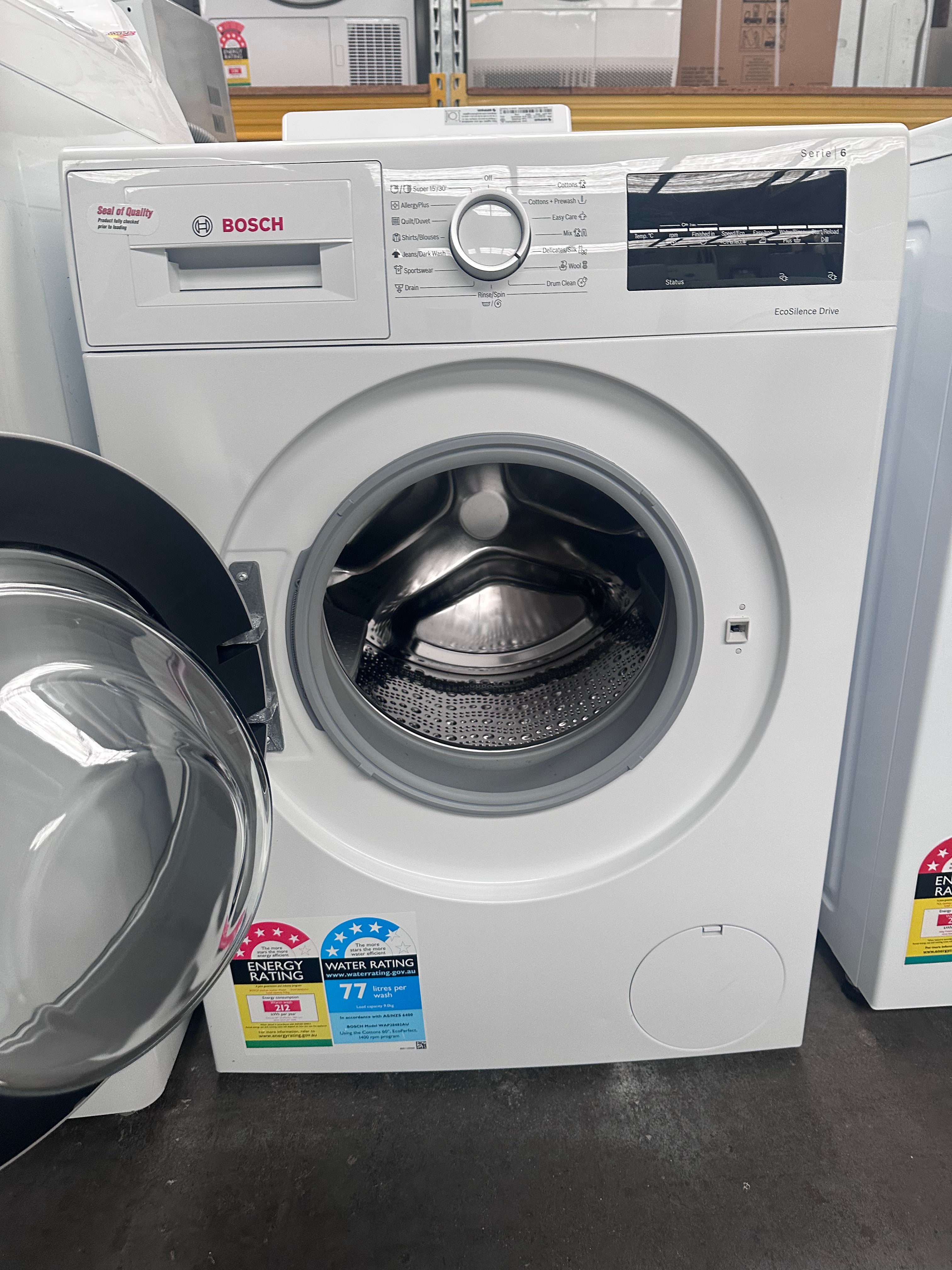 Bosch Serie 6 9kg Front Load Washing Machine - Certified Refurbished | Perfect for Apartments & Small Laundry Rooms