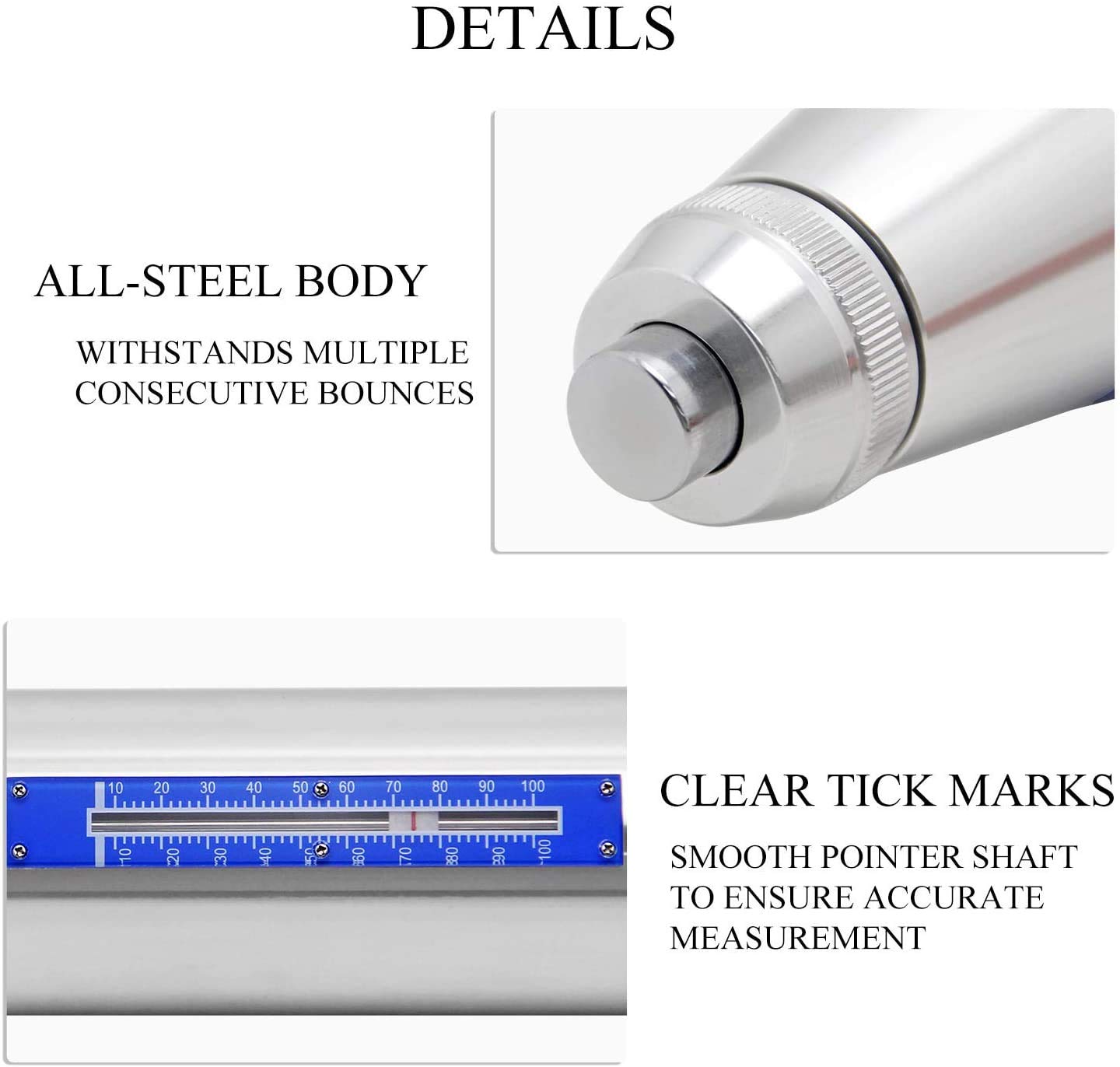CGOLDENWALL ZC4 Side Brick Rebound Hammer Tester - Professional Concrete Strength Testing Tool for Construction & Engineering Projects - Perfect for Quality Control in Building Inspection and Material Analysis