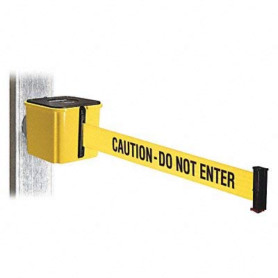 20ft Yellow Magnetic Belt Barrier - Heavy Duty Safety Rope with Strong Magnets for Crowd Control, Events & Construction Sites