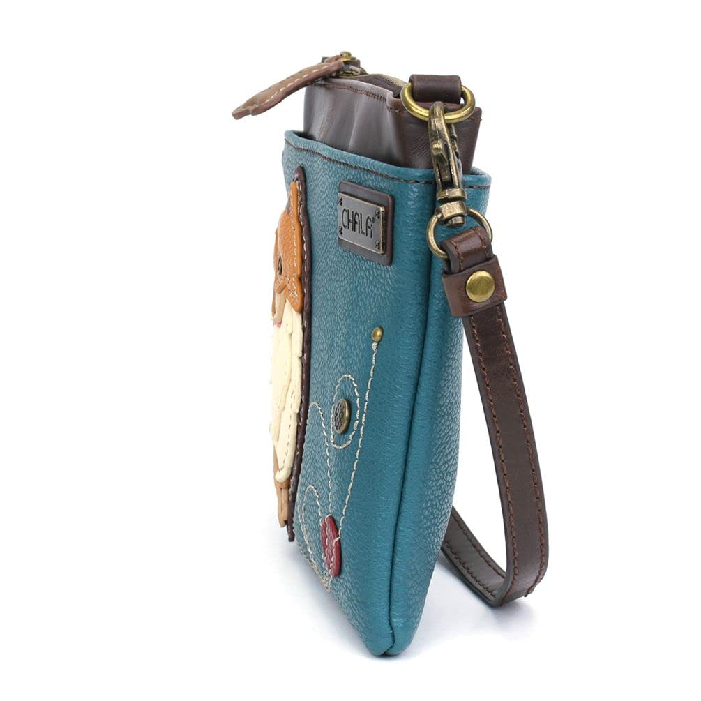 Chala Group Chala Handbags Pomeranian Mini Crossbody Bag with Convertible Straps - Turquoise Blue Small Shoulder Purse for Women, Perfect for Daily Use, Shopping, Travel and Date Night
