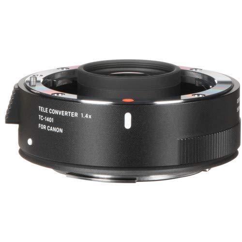 Sigma TC-1401 1.4X Teleconverter for Canon EF Lenses - with Tripod, Carry Case & Cleaning Kit - Perfect for Wildlife, Sports & Portrait Photography