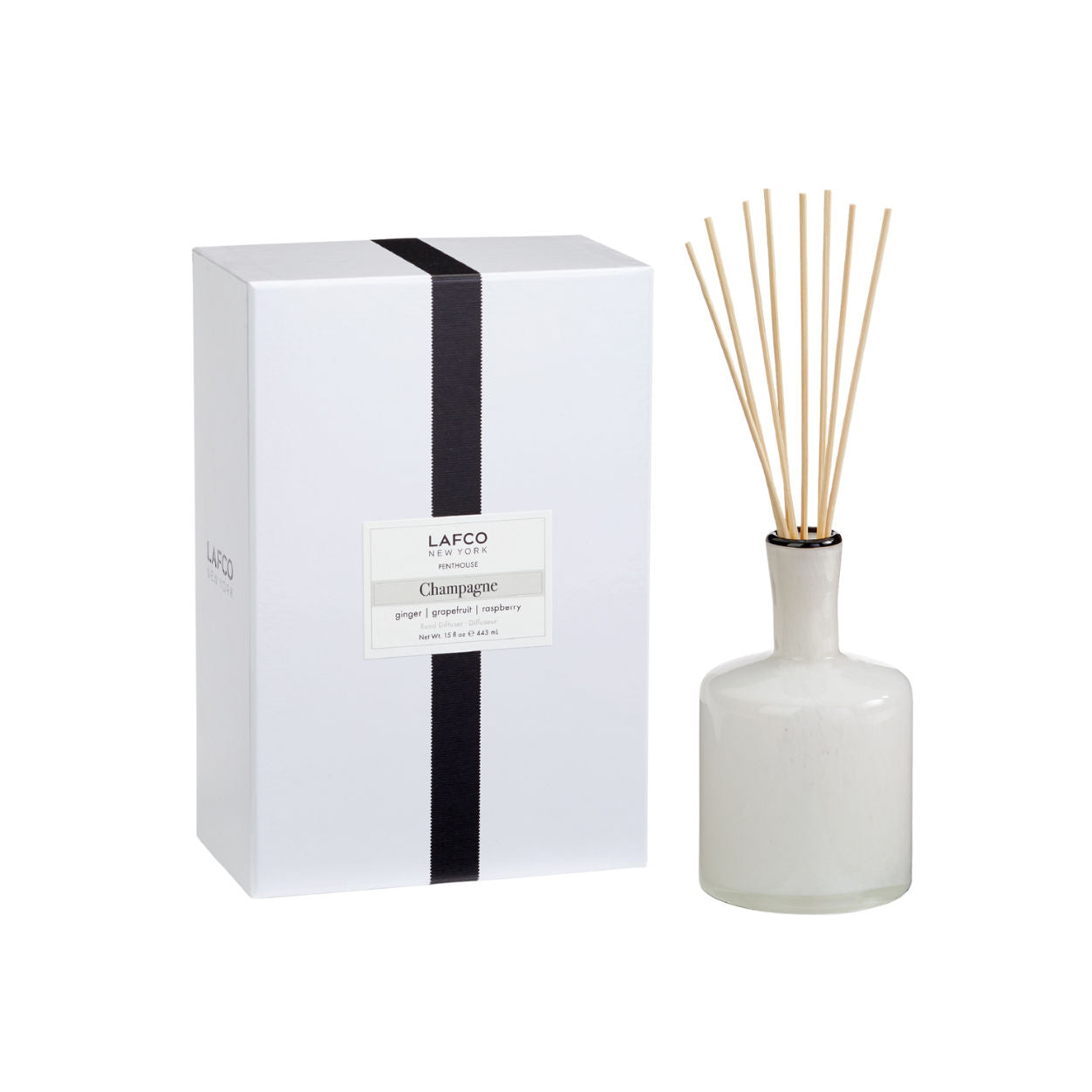 Luxury Champagne Scented Reed Diffuser - Elegant Home Fragrance for Living Room, Bedroom & Bathroom - Long Lasting Aromatherapy Oil Diffuser for Relaxation & Stress Relief