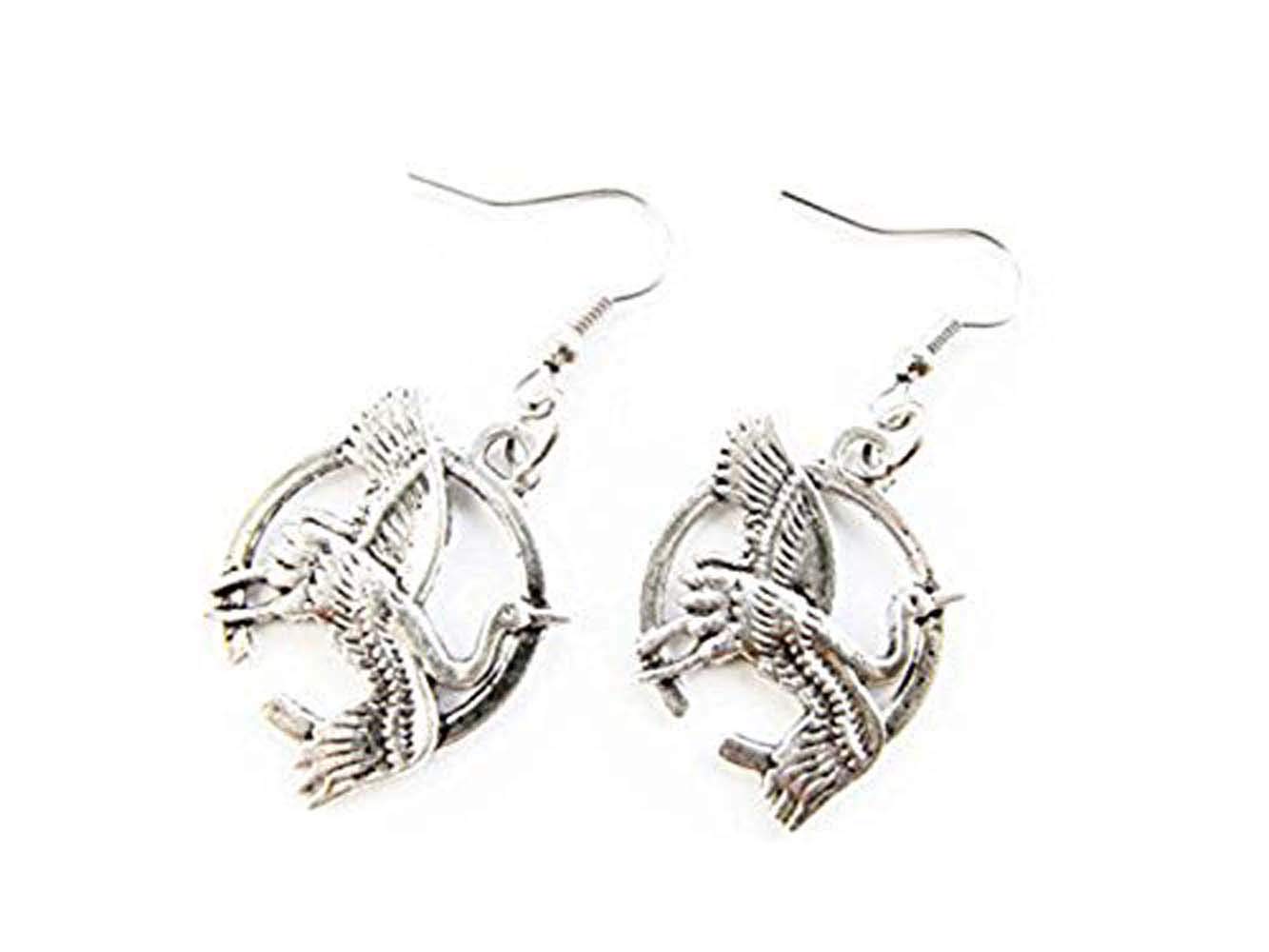 2 Pairs Elegant Silver Crane Dangle Earrings - Heron & Egret Bird Jewelry for Women - Perfect for Weddings, Parties & Boho Fashion Accessories