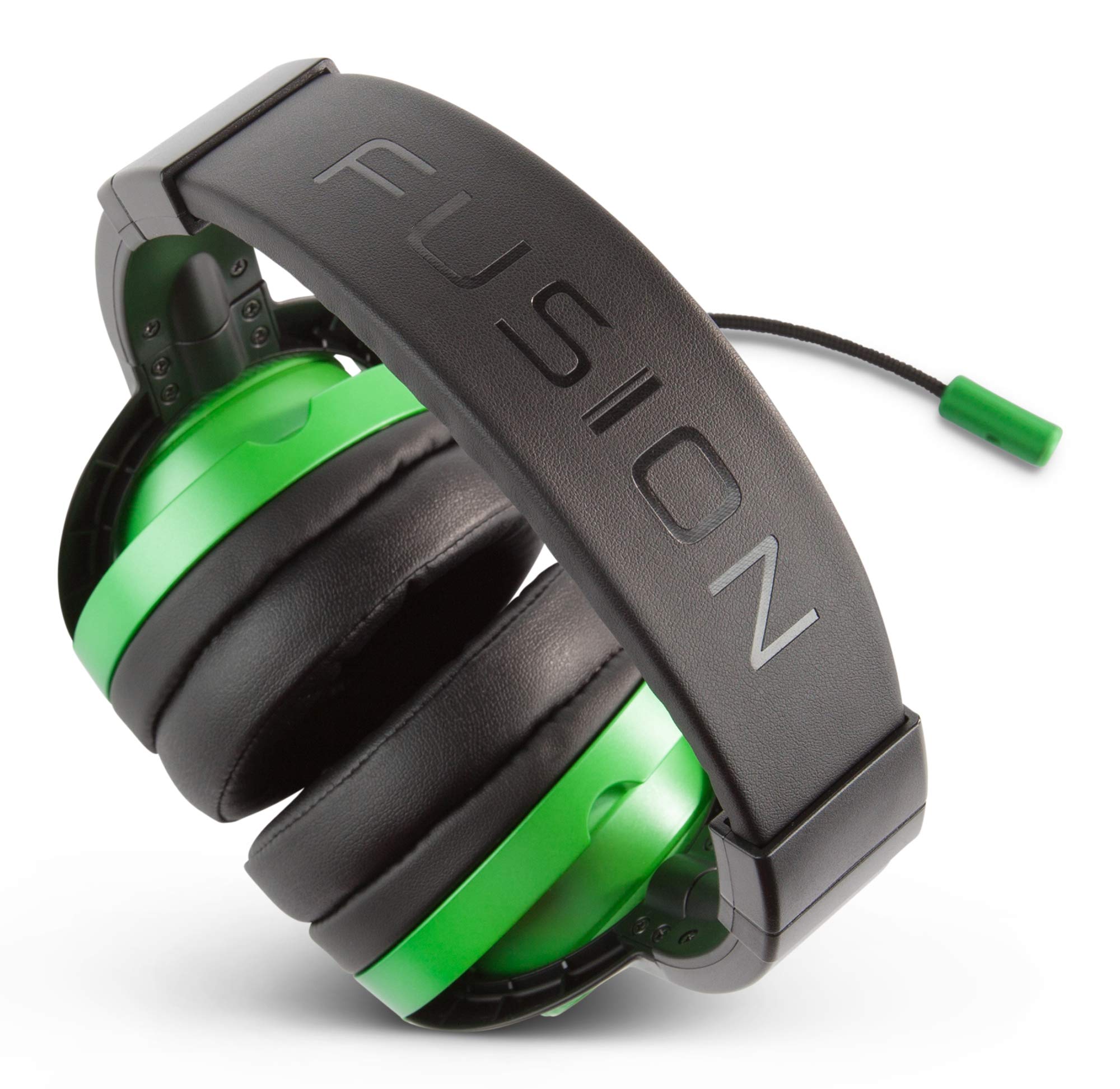 PowerA Fusion Wired Stereo Gaming Headset with Mic - Compatible with PS4, Xbox One, Nintendo Switch, PC, Mac, VR, Android & iOS - Emerald Fade | Perfect for Competitive Gaming, Streaming & Online Chat