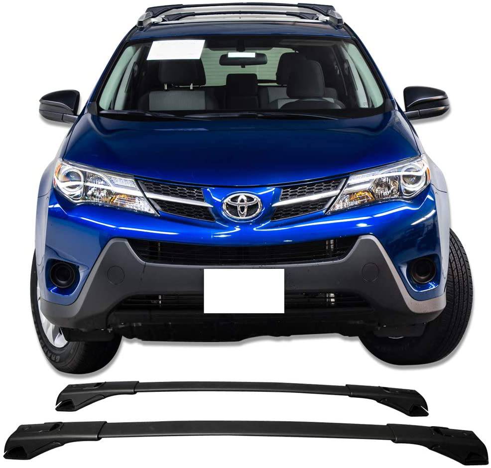 2013-2018 Toyota RAV4 Black Cross Bars - OEM Style Roof Rack Cross Bars for Cargo & Outdoor Adventures