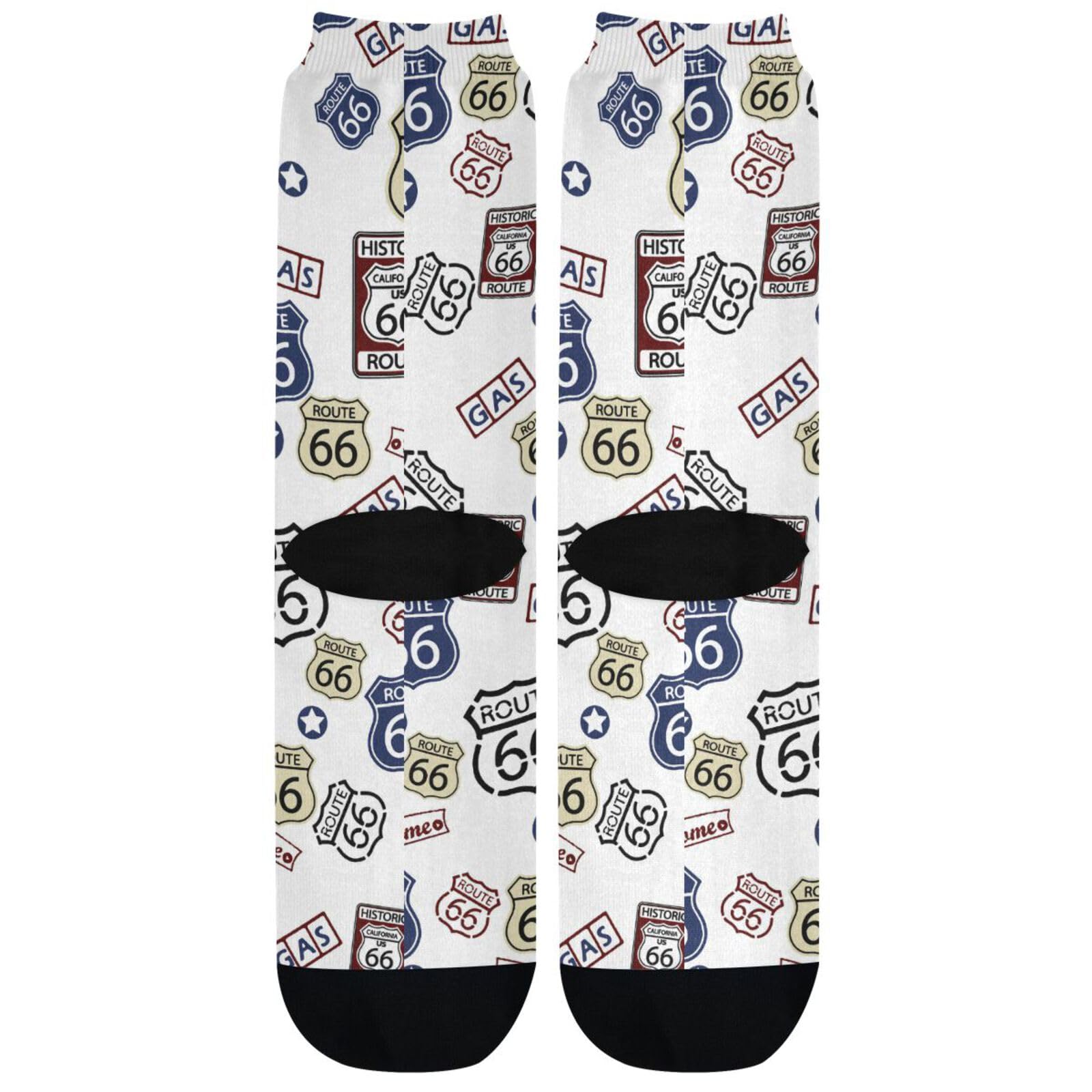 Comfortable Women's & Men's Crew Athletic Socks - Mid Calf Novelty Casual Socks for Running, Gym & Everyday Wear - Soft Breathable Cotton Blend