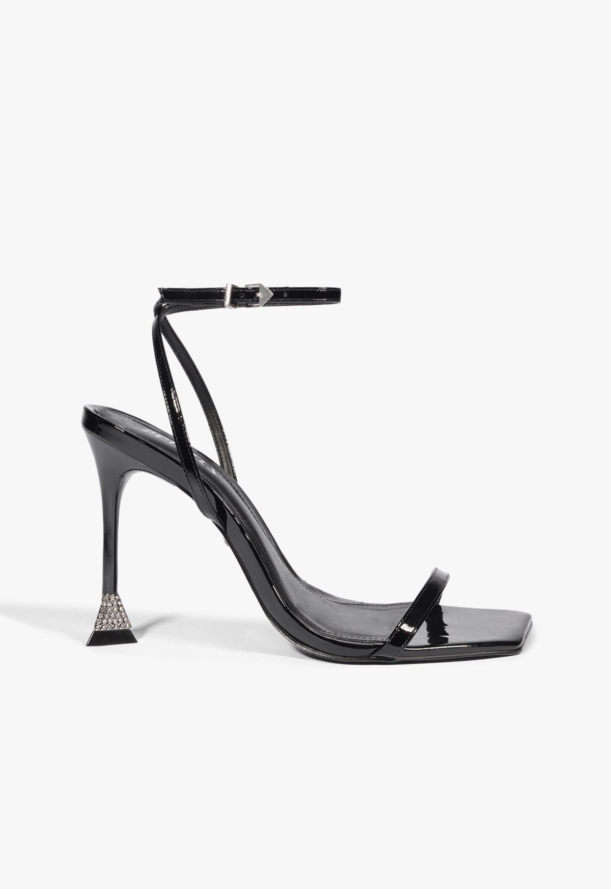 Joanna Women's Patent Leather Sandals - Comfortable Dressy Strappy Heels for Weddings, Parties & Office Wear
