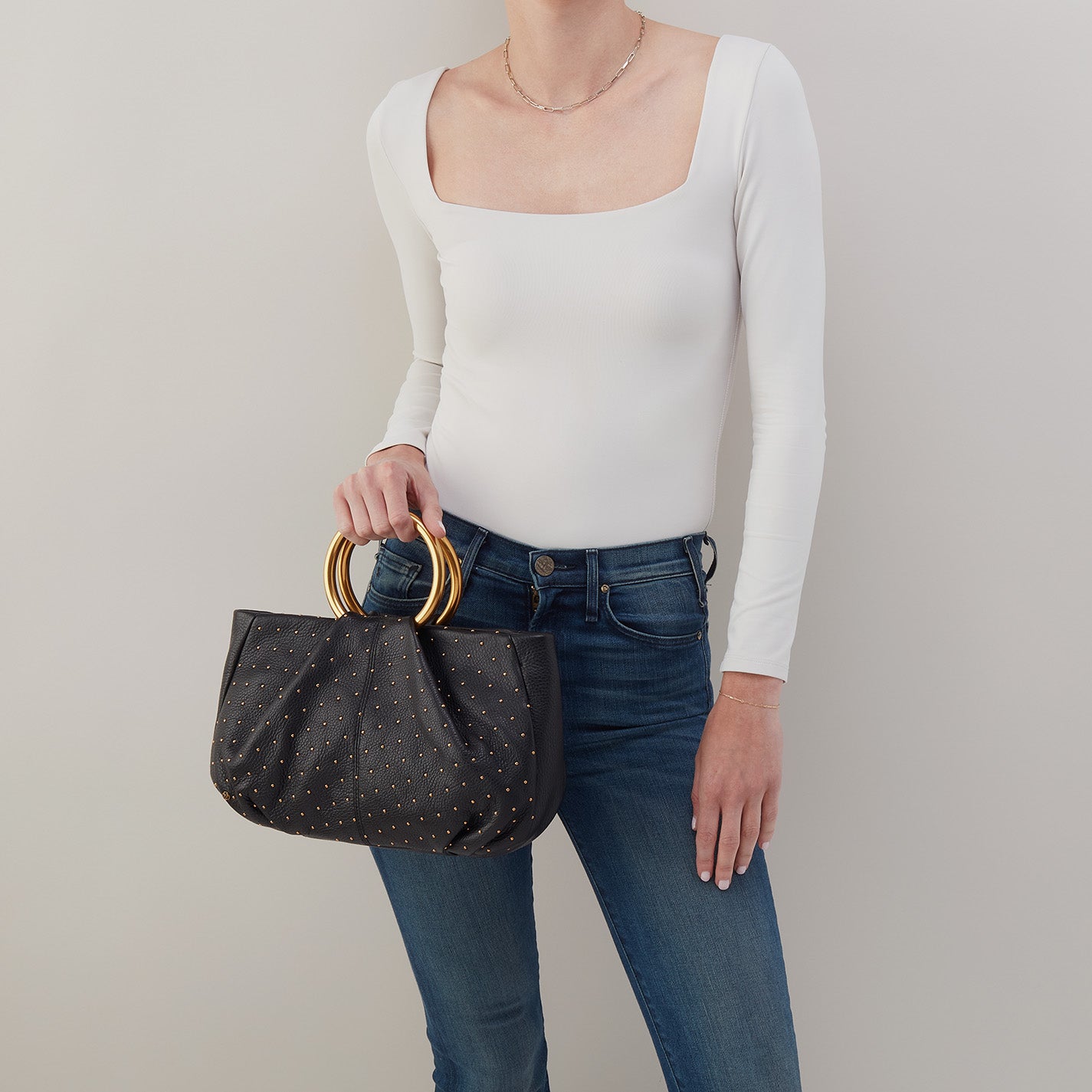 Sheila Pebbled Leather Satchel Handbag for Women - Black Crossbody Purse for Work, Travel & Everyday Use