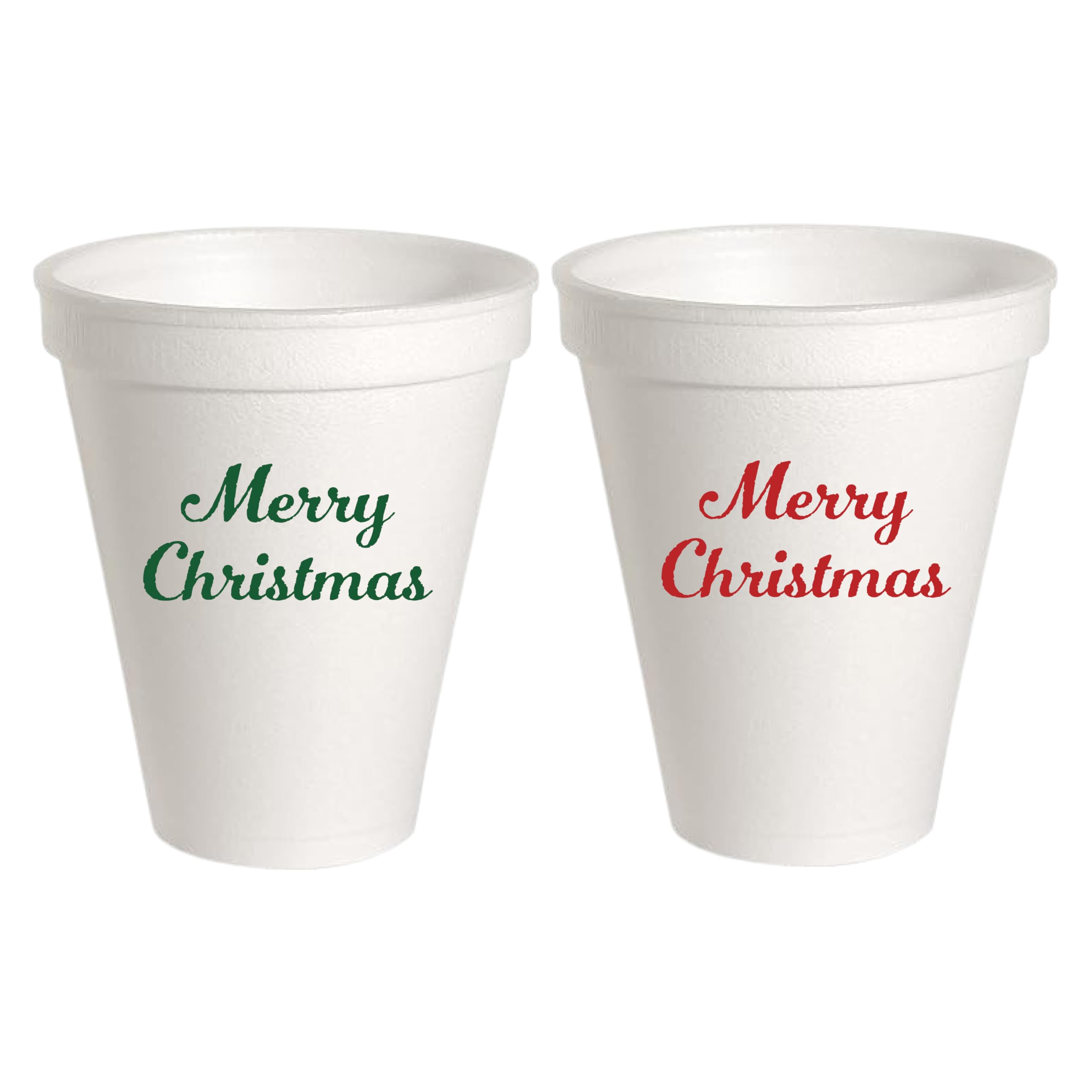 16 oz White Disposable Foam Cups with Custom 