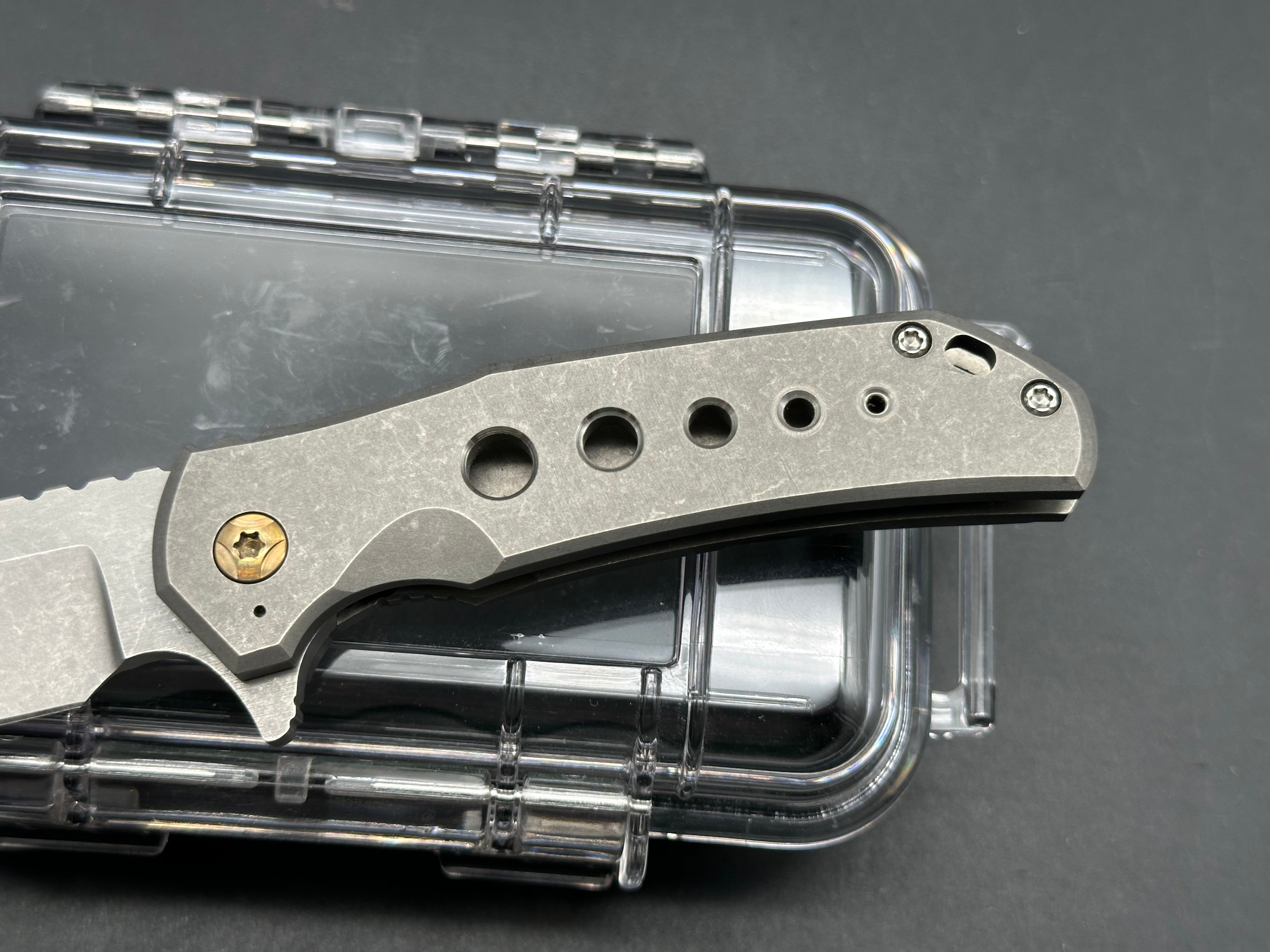 Aegis Knifeworks Custom Mini Xiphos Flipper Knife - Premium EDC Pocket Knife for Outdoor, Camping & Everyday Carry