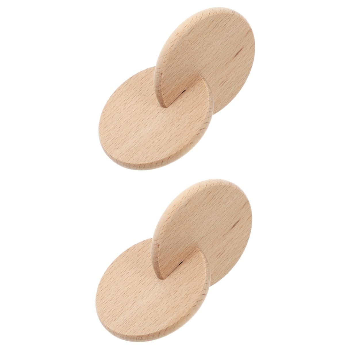 Totority 4 Sets Montessori Wooden Baby Teething Toys - Interlocking Educational Discs & Drawer Puzzle for Toddlers - Safe Natural Wood Teether for Preschool Learning & Sensory Development (Perfect for Daycare, Home Play & Early Childhood Education)