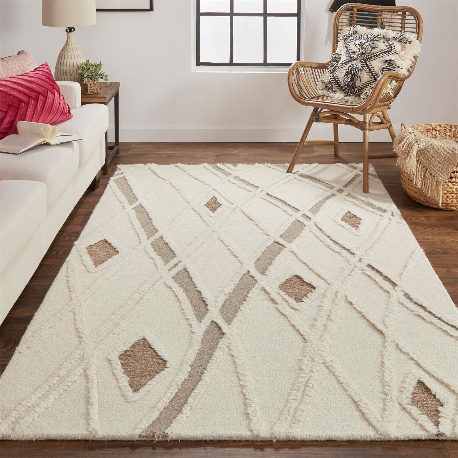 Anica Soft Plush Brown Area Rug - Perfect for Living Room, Bedroom, and Home Decor