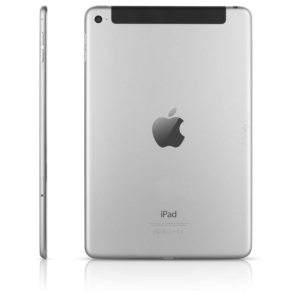 Refurbished Apple iPad Mini 4 32GB Wi-Fi + Cellular Space Gray - Portable Tablet for Work, Travel & Entertainment