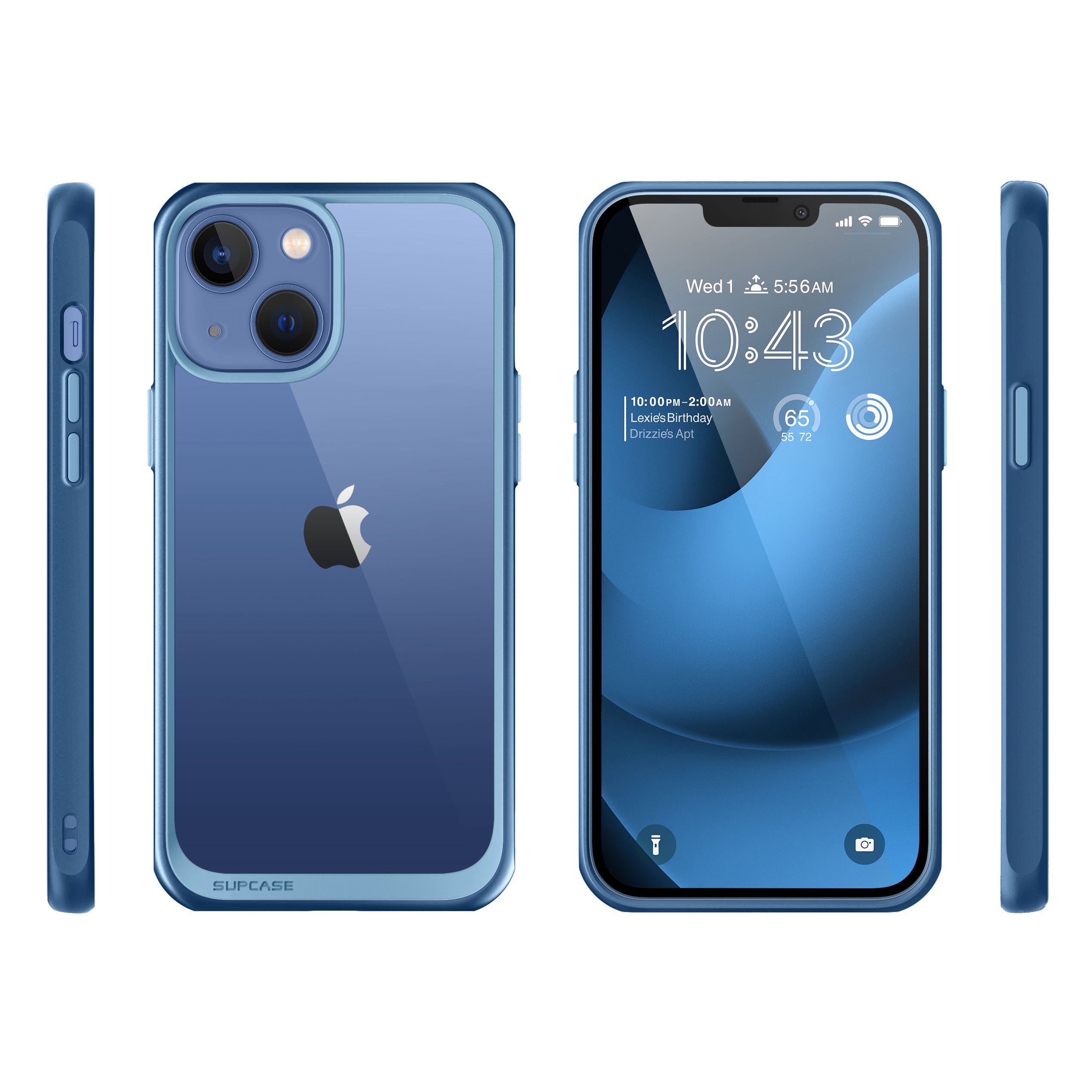 iPhone 14 Plus Case 6.7 Inch | Unicorn Beetle Style Slim Clear Protective Cover - Blue | Shockproof & Scratch Resistant for Daily Use, Work & Outdoor Activities