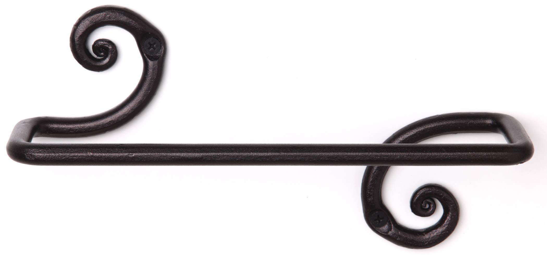 RTZEN Wrought Iron Bathroom Accessories Set - Decorative Hand Towel Bar, Body Towel Hanger & Toilet Paper Holder | Rustic Bathroom Decor for Home & Hotel Use