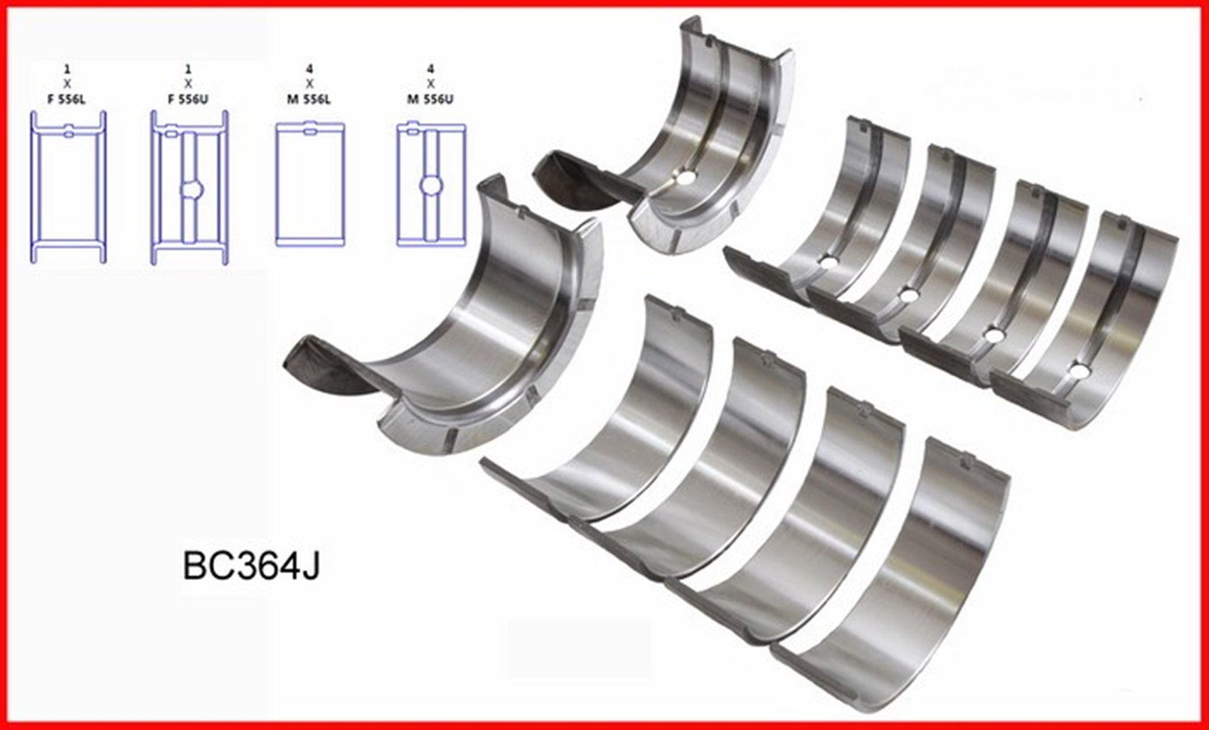 Chevrolet BBC 454 7.4L OHV V8 Engine Full Gasket Set with Rings & Bearings - Compatible 1980-1990 Models | Perfect for Engine Rebuilds, Performance Upgrades & Classic Car Restoration