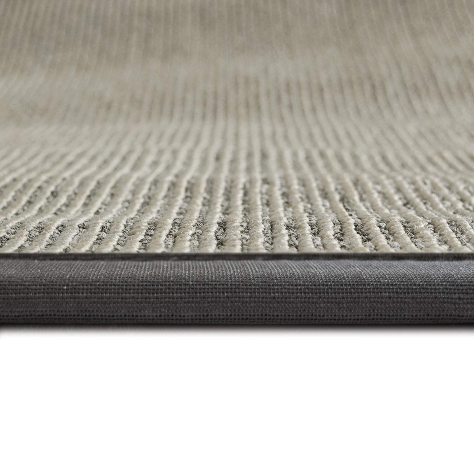 iCustomRug Synthetic Sisal Area Rug 4x6 ft - Soft, Stain Resistant & Easy to Clean Gray Indoor-Outdoor Rug for Living Room, Bedroom, Patio Decor