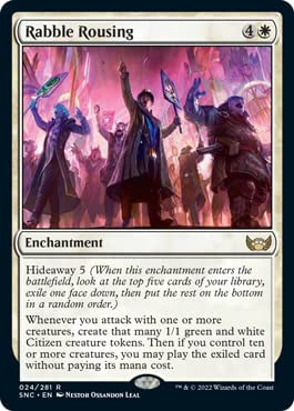 Magic: The Gathering - Rabble Rousing (024) Foil Card - Streets of New Capenna Expansion | Collectible Trading Card Game for MTG Players & Deck Builders | Perfect for Commander, Standard & Modern Formats