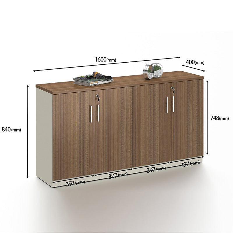 ANDERSON 160cm Credenza Cabinet - Modern Hazelnut & Beige Wooden Buffet Sideboard for Dining Room, Living Room, Entryway Storage | Stylish Home Furniture for Organization & Display