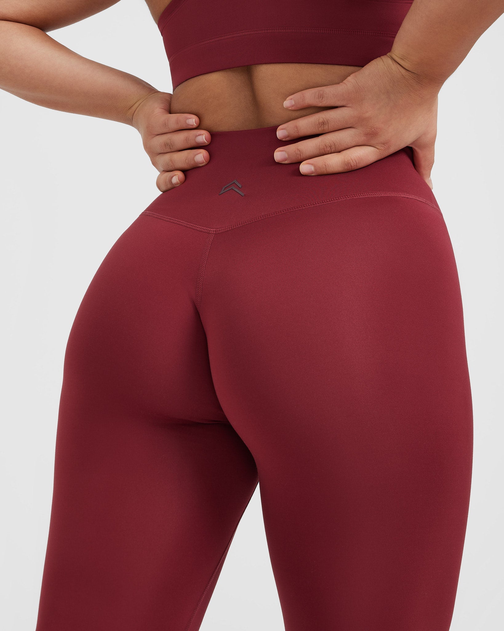 Timeless High Waisted Leggings for Women - Soft Stretchy Yoga Pants in Burnt Cherry | Perfect for Workouts, Yoga & Everyday Wear