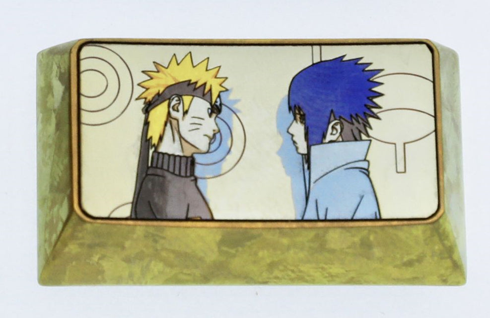 Naruto Anime Titanium Alloy Custom Keycaps - 1U/1.75U Metal Artisan Keycaps for Mechanical Keyboards | Perfect for Gaming, Typing & Anime Fan Collections